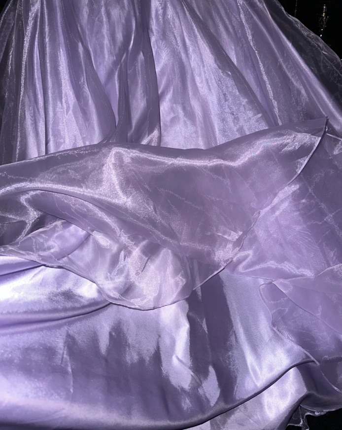 Pretty Spaghetti Straps Lavender Tulle Beaded Embroidery Mermaid Evening Dress Long Birthday Prom Gown
