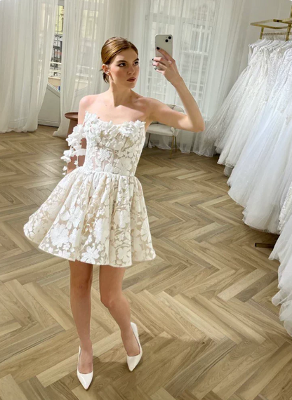 Pretty Homecoming Dress Spaghetti Straps Applique Tulle Short Prom Dress Back to School Outfits Party Dress  D6069