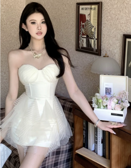 Pretty Homecoming Dress Sweetheart Lace Short Prom Dress Back to School Outfits Party Dress  D6081
