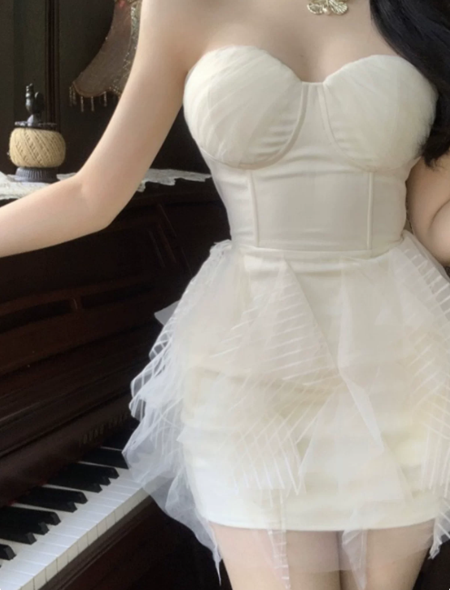 Pretty Homecoming Dress Sweetheart Lace Short Prom Dress Back to School Outfits Party Dress  D6081