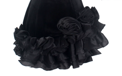 Pretty Homecoming Dress Spaghetti Strap Flower Cascade Prom Dress Back to School Outfits Party Dress  D6201