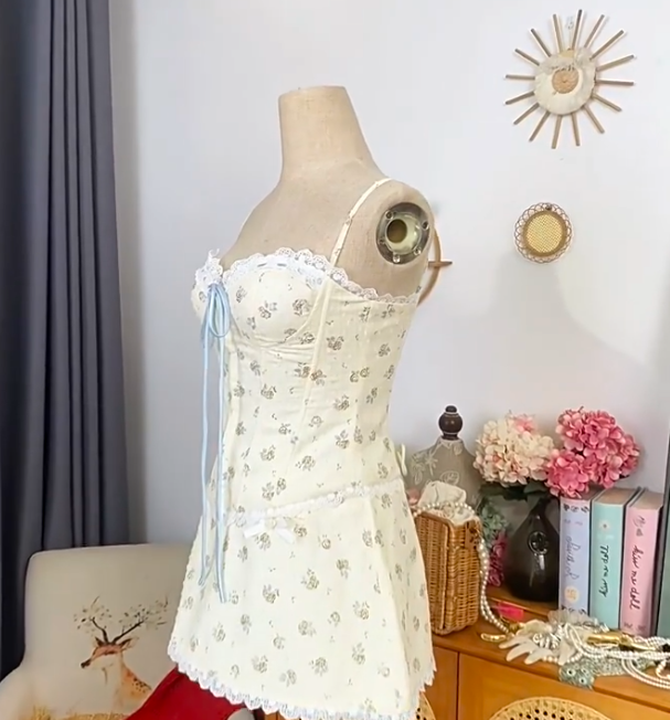 Simple Homecoming Dress Spaghetti Strap Lace Prom Dress Back to School Outfits Party Dress  D6208