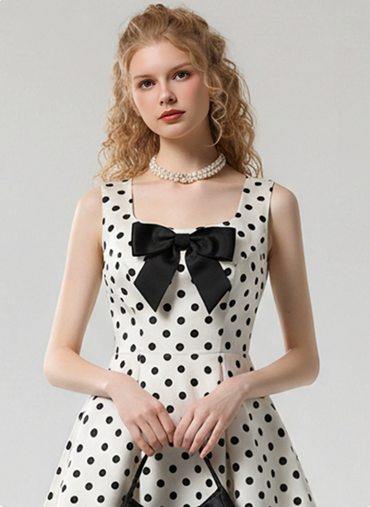 Elegant Homecoming Dress Square Bowknot Prom Dress Back to School Outfits Party Dress  D6241