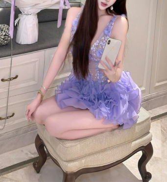 Pretty Homecoming Dress V Neck Tulle Cascade Prom Dress Back to School Outfits Party Dress  D6315