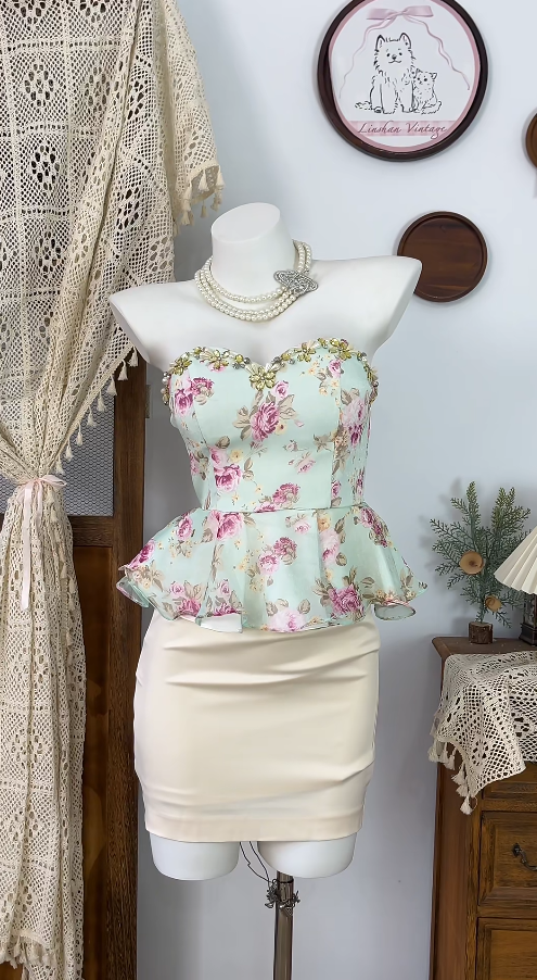 Elegant Homecoming Dress Sweetheart Rinestone Back to School Outfits Party Dress  D6534