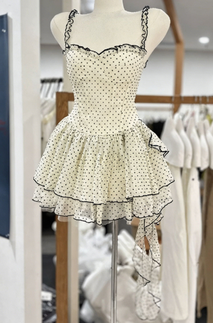 Simple Homecoming Dress Square Tulle Back to School Outfits Party Dress  D6559