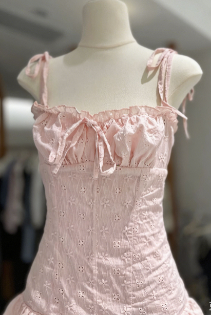 Sweet Homecoming Dress Spaghetti Strap Back to School Outfits Party Dress  D6580