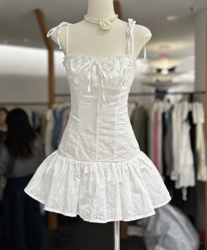 Sweet Homecoming Dress Spaghetti Strap Back to School Outfits Party Dress  D6580