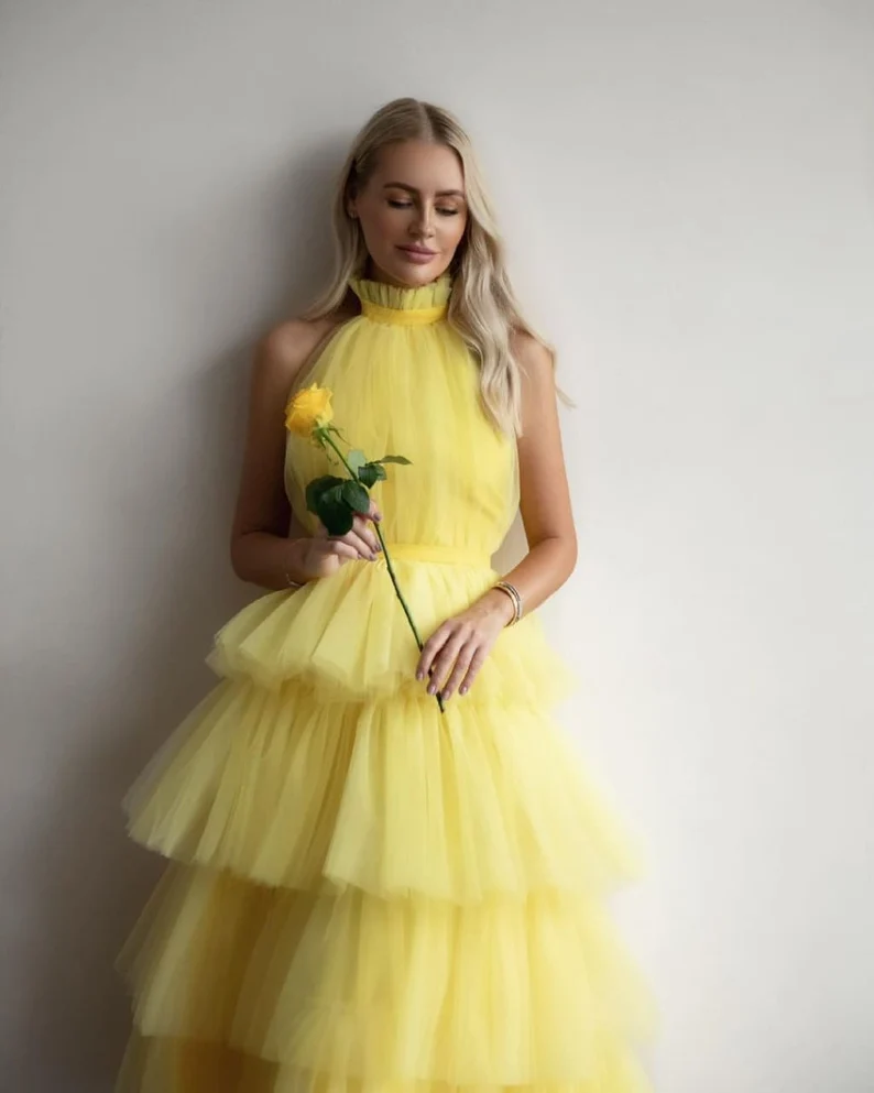 Luxury evening dress with open back, bridesmaid dress, wedding guest dress, birthday woman dress, tea length woman dress   S2324