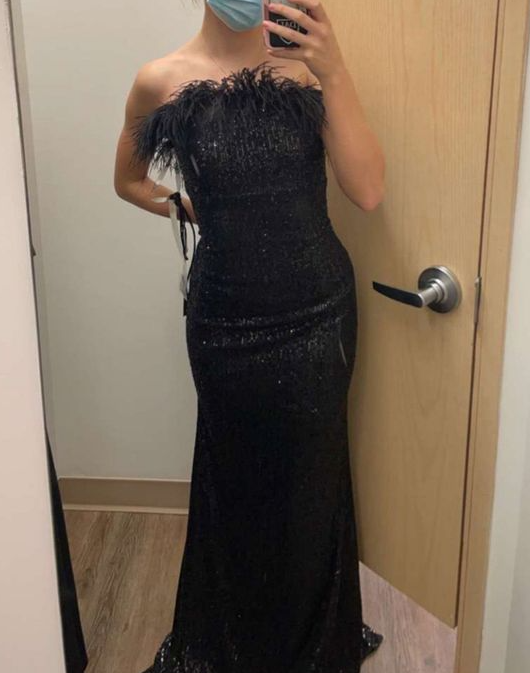 black long prom dress Evening Gown Party Dress