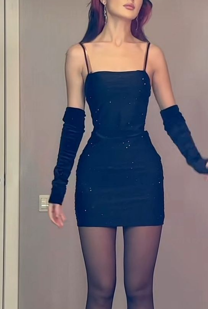 Sexy Sheath Black 16th Birthday Dresses Short Prom Dress       fg5967