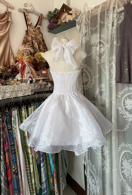 Vintage Fashion Ball Gown White Short Length Homecoing Birthday Dress Prom Dresses