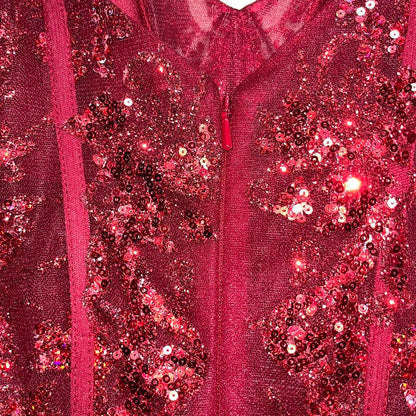Pretty Mermaid Spaghetti Straps Burgundy Lace Prom Dresses Long Party Dress SD2287