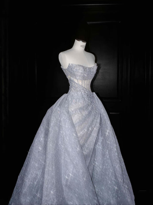 Gorgeous Ball Gown Sweetheart Sequin Long Prom Dress Party Dress Graduation Dresses DP2725