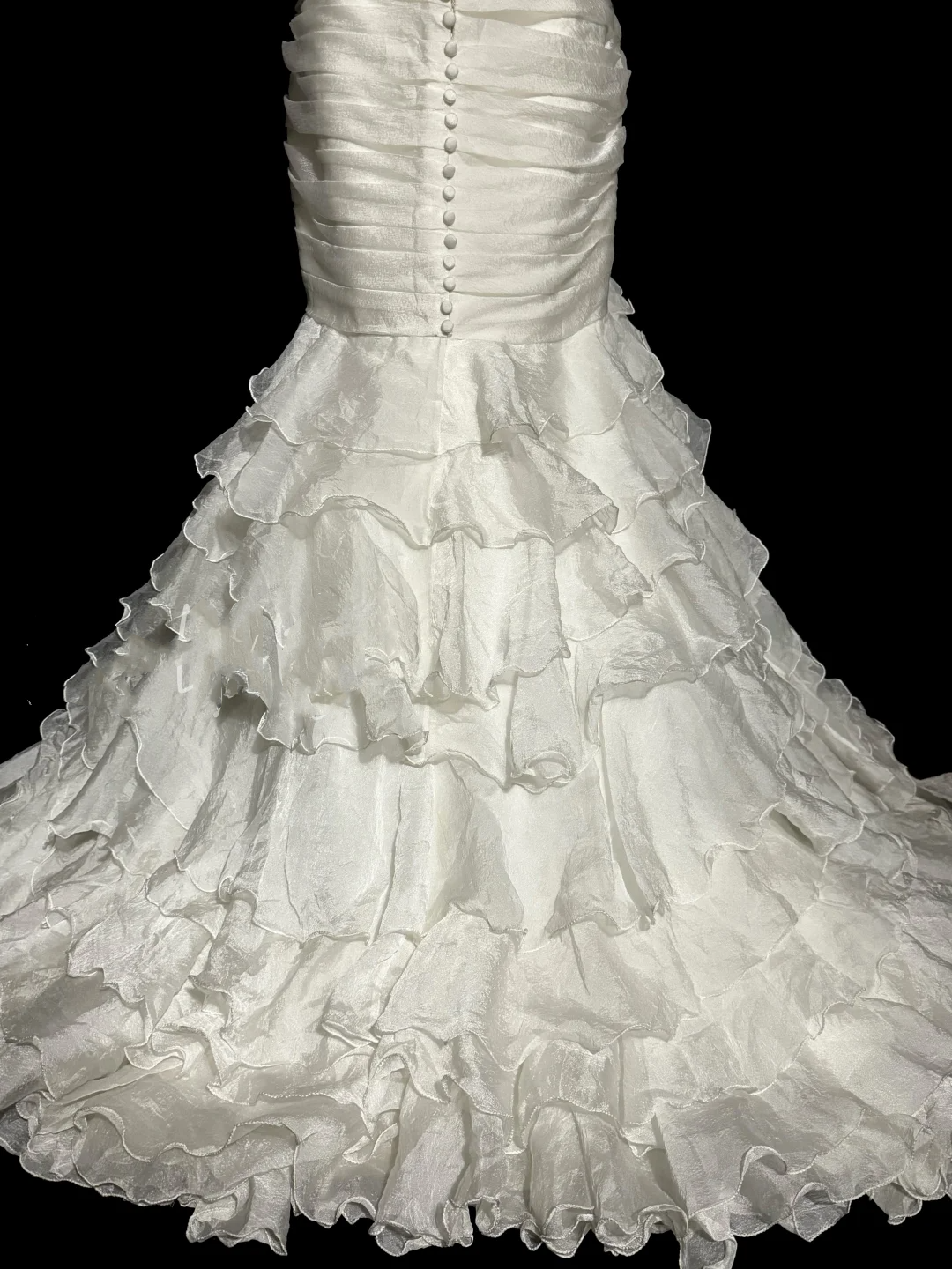 Classy Mermaid Sweetheart Tulle Ivory Long Wedding Dress Bridal Dresses SD2946
