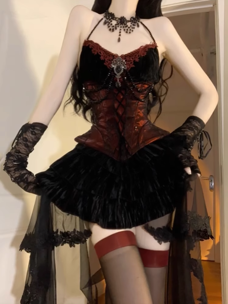 Chic Ball Gown Halter Burgundy Black Tulle Homecoming Dresses Birthday Outfits