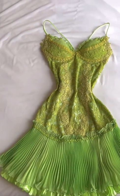 Classy Tiffany Blue Lace Appliques Short Birthday Outfits Homecoming Dress Spaghetti Strap Cocktail Dress S350