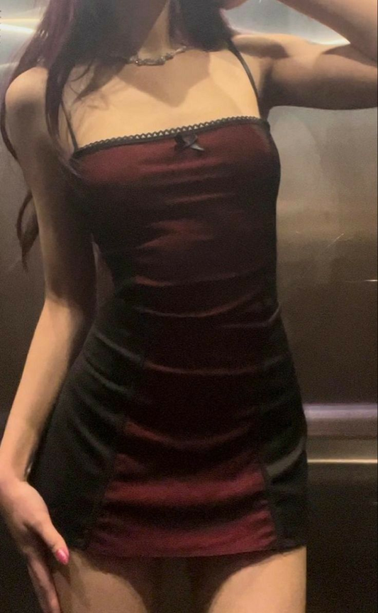 Burgundy Spaghetti Straps Vintage Sheath Short Homecoming Dress Cocktail Dress D520