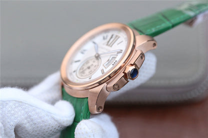CALIBRE DIVER 42 AUTOMATIC ROSE GOLD CASE WHITE DIAL