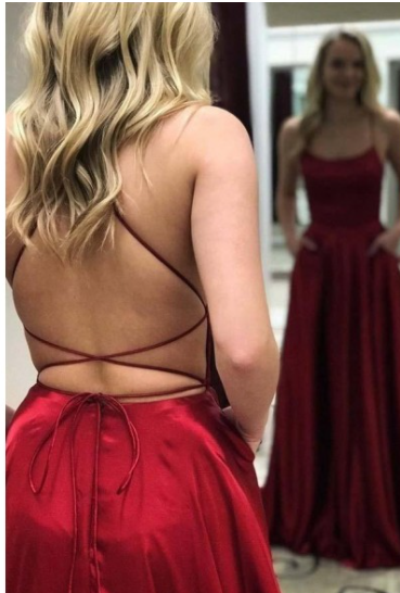 A-Line Simple Stunning Long Prom Dresses Prom Gown