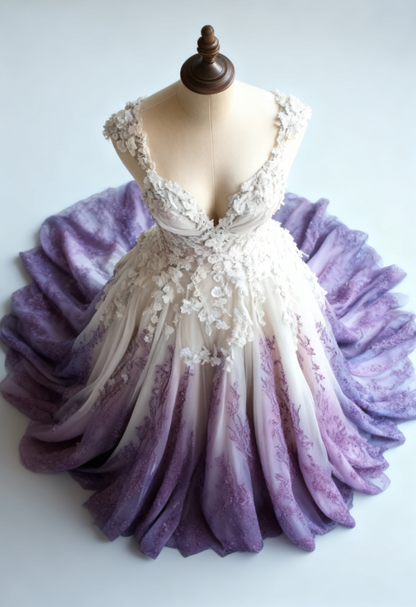 A-Line Straps Tulle Beaded Long Prom Dresses Applique Sweetheart Neck Prom Gowns