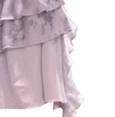 2025 summer new style sweet ink splicing gradient waist strap purple puff sleeve princess dress R0021
