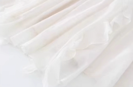 French style white sleeveless halter dress with gentle temperament, ruffled waist and slimming A-line long skirt R0433