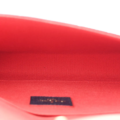Empreinte Pochette Felicie Chain Wallet Marine Rouge