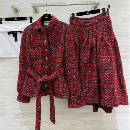 CHANEL 25S TWEED SUIT SET 633
