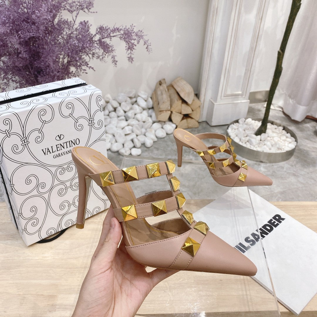 Valentino Pump Mule High Heel 95mm Sheepskin 239527