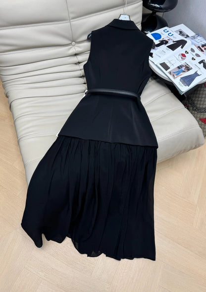 DIOR 25S TWO-PIECE V-NECK BLAZER DRESS 472