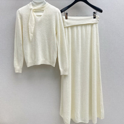 DIOR 25S KNIT SKIRT SET 588