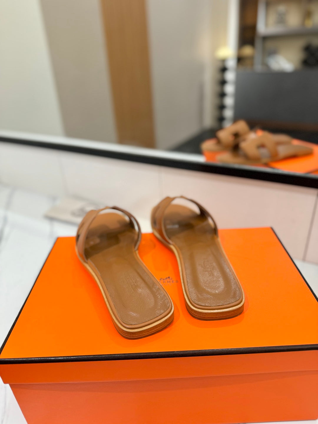 HM Oran Sandal Brown Goatskin 294866