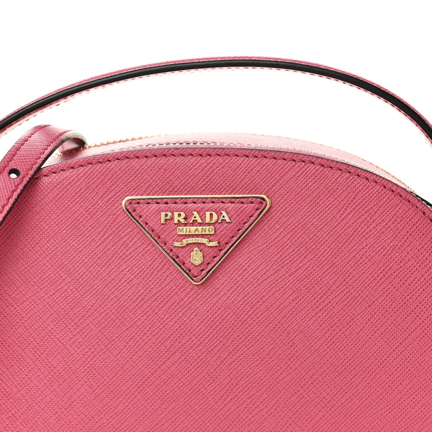 Saffiano Lux Odette Crossbody Magenta
