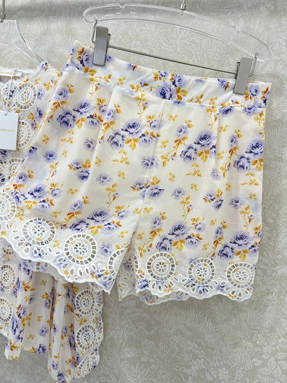 ZIMMER NEW PRINTED TOP AND SHORTS SET 269293