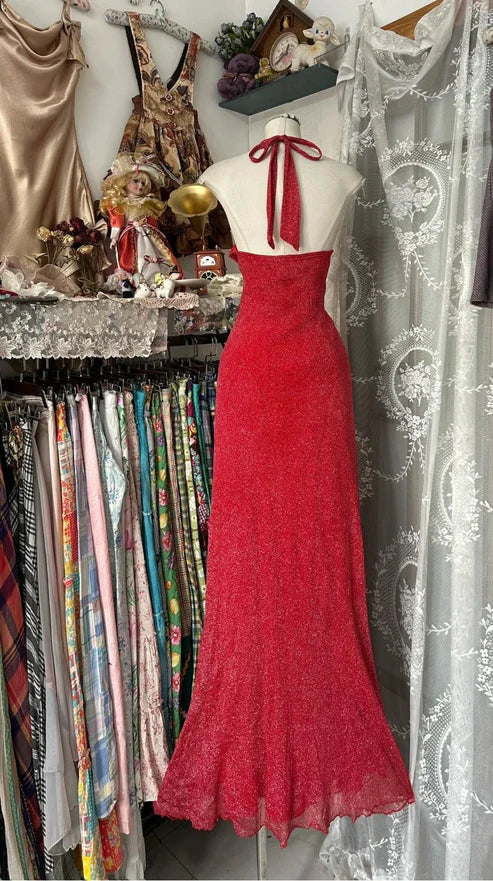 Black/Red Sweet Vintage Fashion Backless Long A-Line Chiffon Tulle Ball Gowns Prom Dress Birthday Dresses