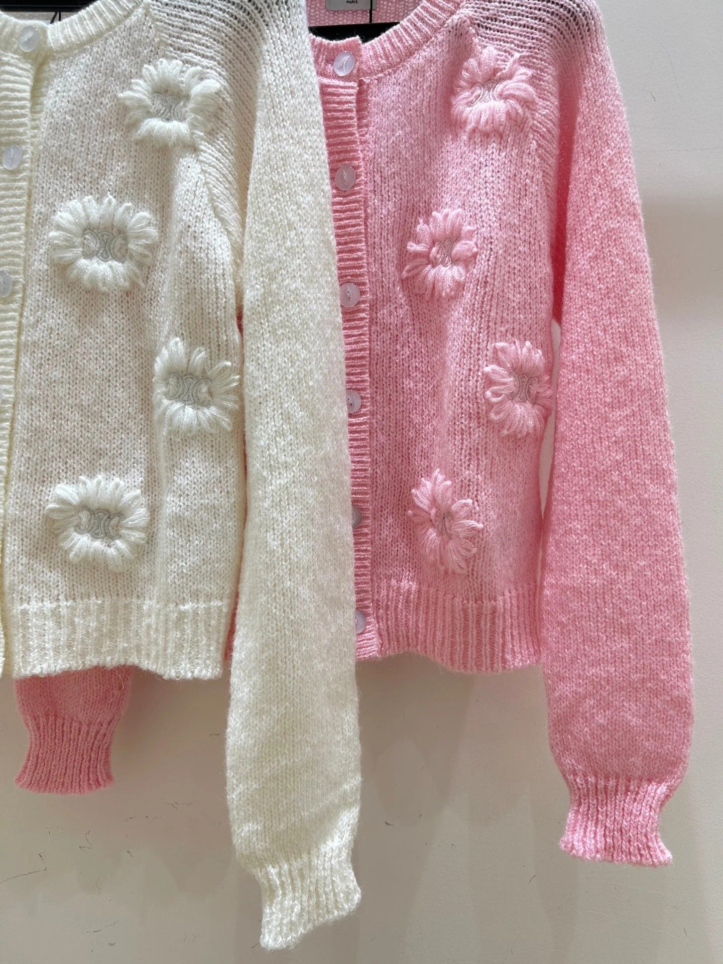 CELINE 25S CROCHET SLEEVE KNIT JACKET 0092