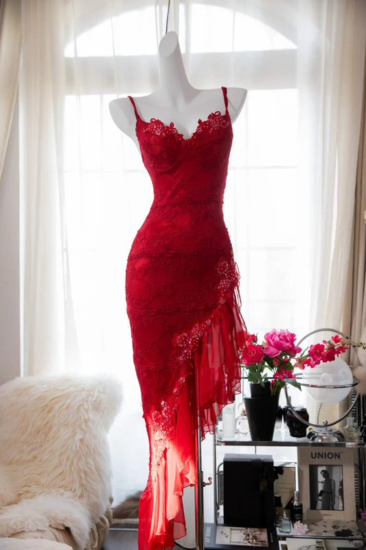 Pretty Homecoming Dress Sweetheart Applique Beaded Flower Dress Back to School Outfits Party Dress  D6422