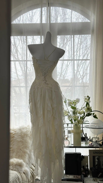 Stunning Homecoming Dress Sweetheart Applique Tulle Hi-Lo Dress Back to School Outfits Party Dress  D6419
