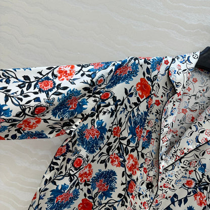 LV 25S Monogram Print Suit Flower Set Multicolor Cotton