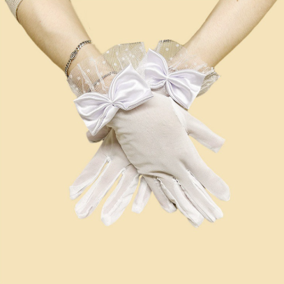 Lace gloves women elegant short gloves tea party gloves summer gloves women girls wedding     S6211