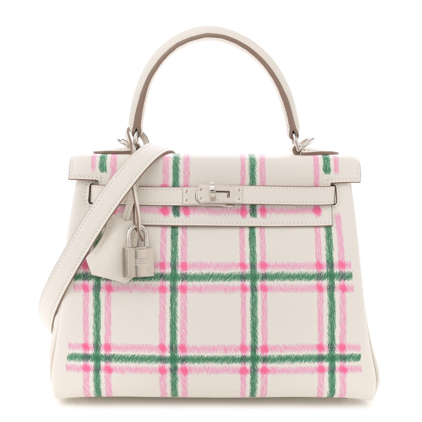 Swift Tartan Kelly Retourne 25 Gris Pale Rose Bubblegum Vert Moyen