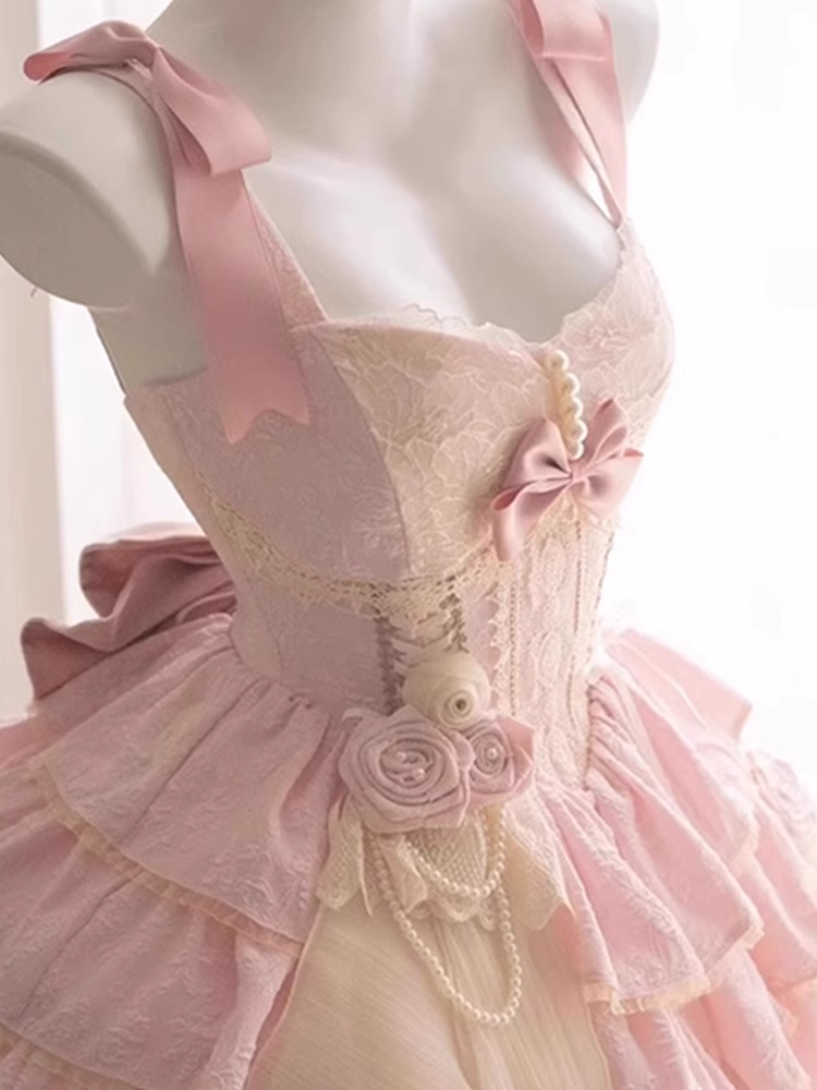 Cute Ball Gowns Straps Sleeveless Short Pink Birthday Dresses Birthday Outfits