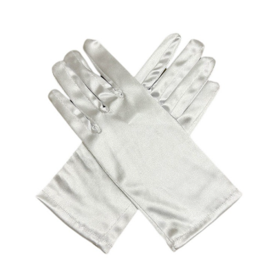 Bridal short satin dress gloves suitable for ladies to attend dinner dance/church/wedding     S6213