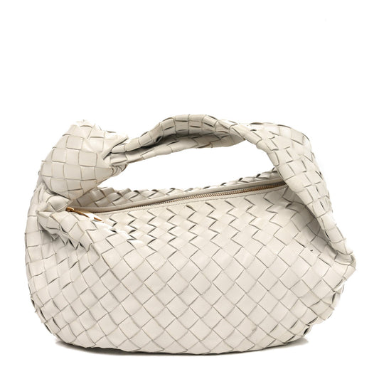 Nappa Intrecciato Teen Jodie Hobo White