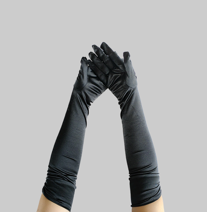 Prom Dinner Party Gloves Elegant Evening Dress Etiquette Dinner Accessories Arm Covers     S6249
