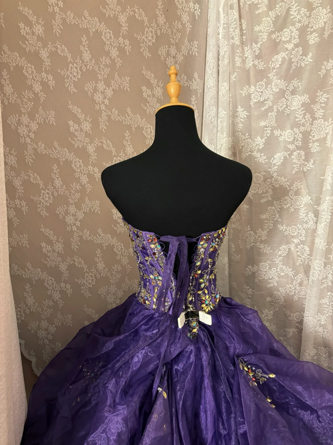 Purple Sweetheart A-Line Beading Chiffon Vintage Long Prom Dress Evening Gown, D610
