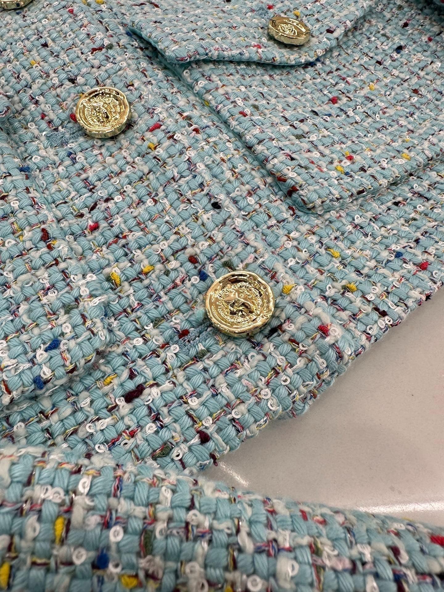 CHANEL MULTICOLOR KNITTED CARDIGAN 276610