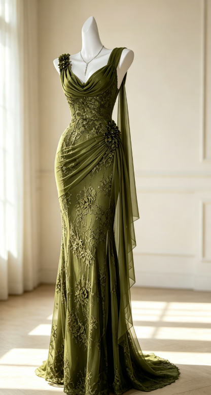Glam Purple Prom Dress Straps Sheath Chiffon Beaded Long Evening Dress DP05737
