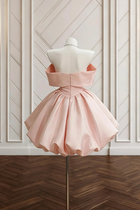 Beauty Homecoming Dress Sweetheart Pleated Short Prom Dress Back to School Outfits Party Dress D6007